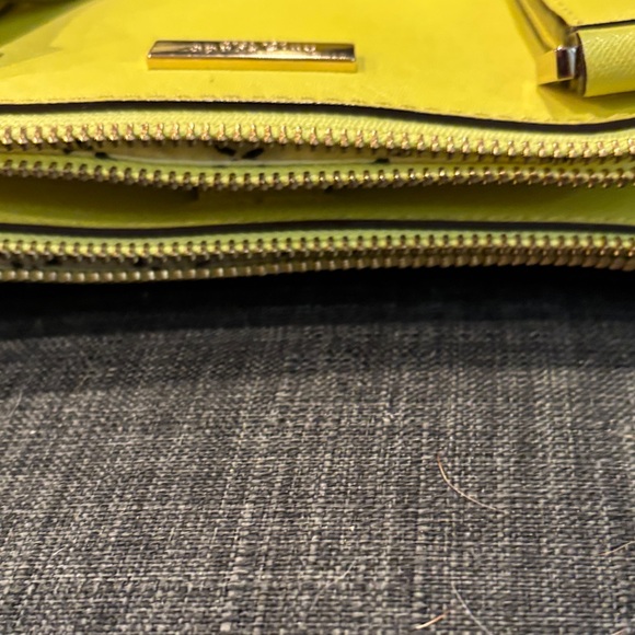 Kate Spade Lime yellow/Green Satchel with long strap - Picture 5 of 9